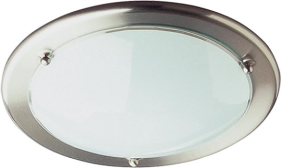 LED Plafondlamp - Plafondverlichting - Trion Primy - E27 Fitting - Rond - Mat - Aluminium