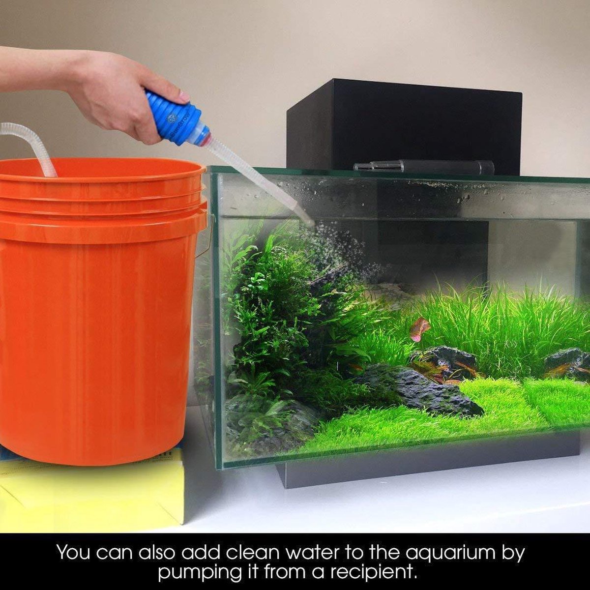 WiseGoods - Premium Aquarium Filter Pomp - Luchtpomp - Pompje - Waterpomp - Stofzuiger - Zuigleiding thumbnail 5