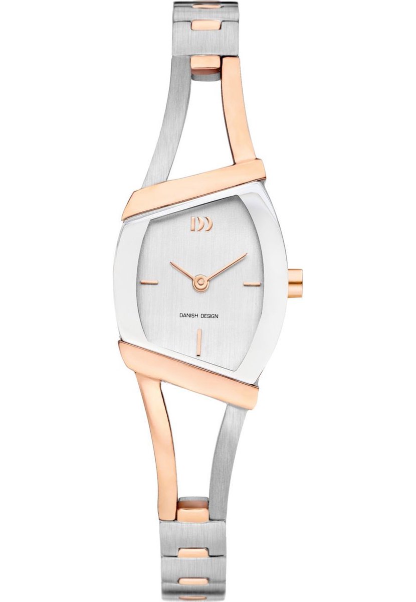 Danish Design IV67Q1122 horloge dames - zilver en ros� - titanium bicolor