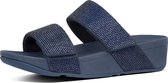 FitFlop™ Mina Crystal Slides Microfibre Midnight Navy - Maat 42