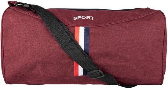 Donkerrode handige kleine Sporttas- 35 cm- ook geschikt handbagage |