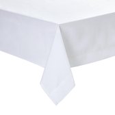 Lumaland - Damast Tafelkleed - Tafellaken 100% katoen - Versailles serie - 140 x 220 cm - Wit