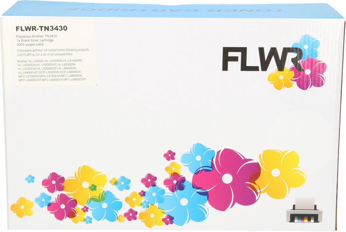 FLWR - Toners / Brother TN-3430 / zwart / Geschikt voor Brother