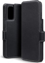 Samsung Galaxy S20 hoesje - MobyDefend slim-fit extra dunne bookcase - Zwart - GSM Hoesje - Telefoonhoesje Geschikt Voor: Samsung Galaxy S20