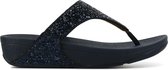 FitFlop Lulu Glitter Dames Slippers - Zwart - Maat 37