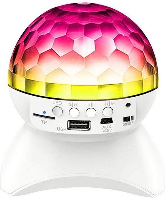 L-740 Draadloze speaker met disco licht - Roterende disco light -  Multi-colour LED... | bol.com