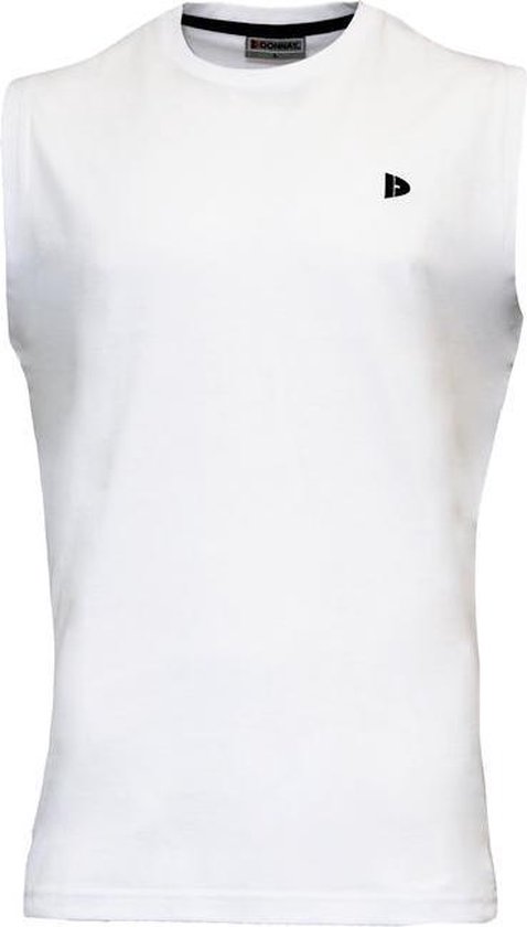 Donnay T-shirt zonder mouw - Sportshirt - Heren - White (001) - maat S
