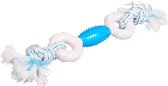 Flamingo - Hondenspeelgoed Dental Toy Halter - Blauw - 6.5 x 5 x 40 cm