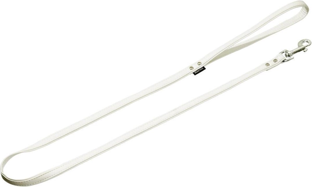 Flamingo Hondenriem Paris Wit – Wit – 110 cm x 11 mm
