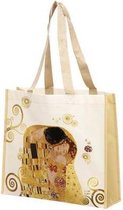 Goebel - Gustav Klimt | Boodschappentas De Kus | Shopper - 37cm