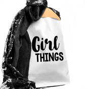 Opbergzak kinderkamer-Paperbag kids girl thing-60x30cm