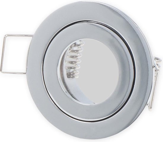 LED Line - OP=OP LED inbouwspot chrome rond - Waterdicht IP44 - zaagmaat  40mm -... | bol.com