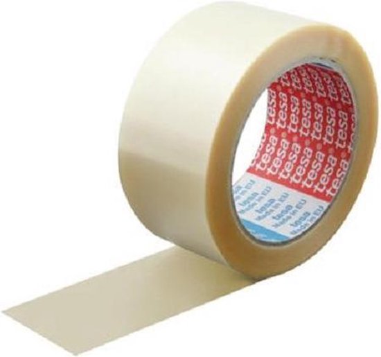 Toestemming Dictatuur vermoeidheid Tesa Dozen plakband PVC transparant 50 mm x 66 meter | bol.com