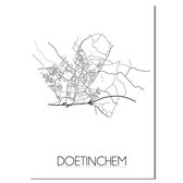 DesignClaud Doetinchem Plattegrond poster A3 poster (29,7x42 cm)