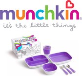 Munchkin Colour Me Hungry Splash Kinderservies - Paars - 7 Delig