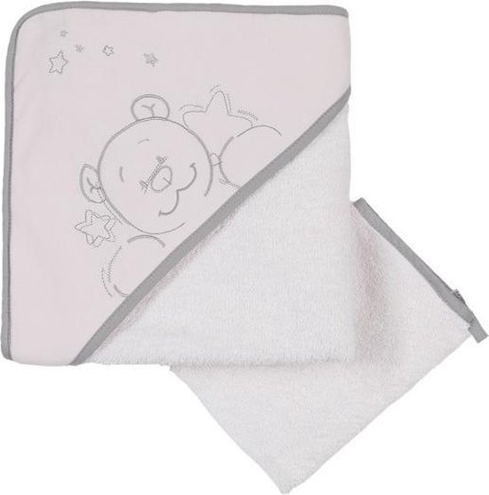 Serviette bébé avec capuche et gant de toilette-Lavage bébé-Serviette de  bain-Gant de... | bol.com