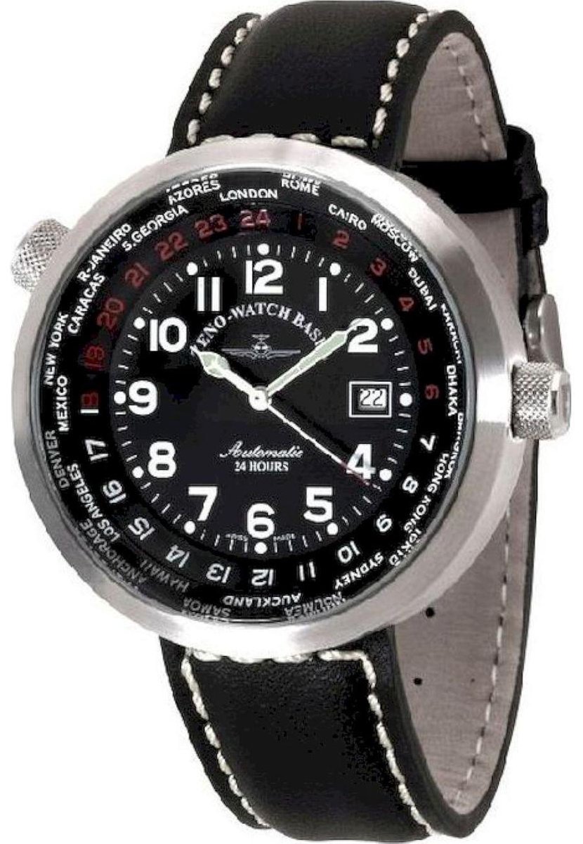 Zeno-horloge - Polshorloge - Heren - Rondo Wereldklok - B552-a1