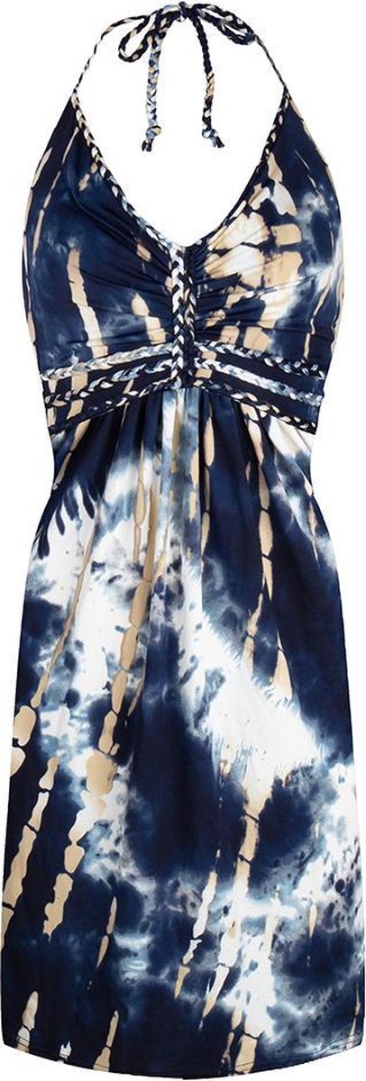 Chic by Lirette - Korte halter jurk Samoa - XS - Blauw