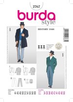 Patron de couture Burda 2767 - Costume historique de 1848