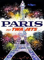 New York Puzzle Company – Fly TWA Jets Paris – 1000-Delige Puzzel