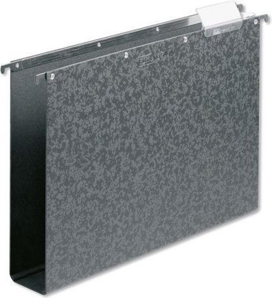 Hangmap Elba Vertic A4 40mm hardboard zwart 10 stuks 10 stuks