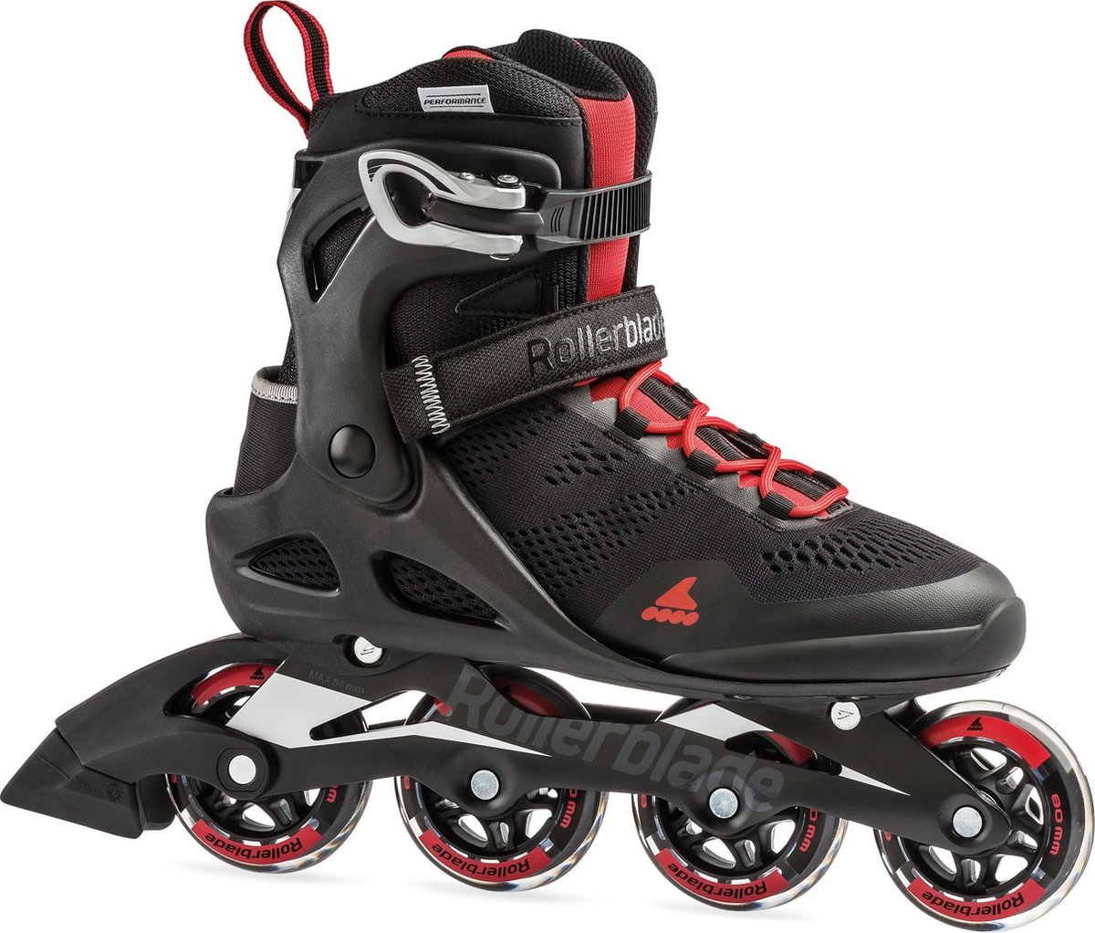 Rollerblade Inlineskates Maat 44.5 Mannen zwart/rood