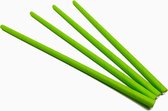 Papieren rietjes 8x240mm groen, verpakt per 500 stuks in OPP zak