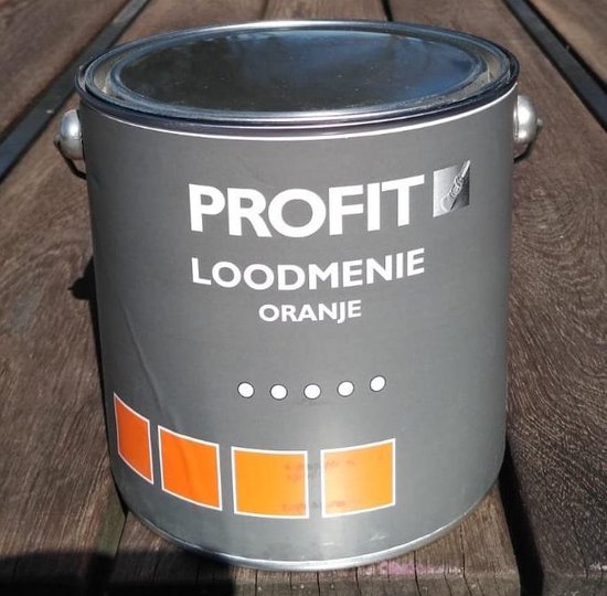 Profit Loodmenie Mat- 2.5 liter - 2.5L - Roestwerend Beschermt ijzerwerk | bol.com