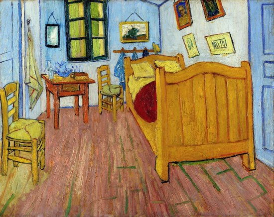 Foto: Vincent van gogh poster slaapkamer arles kunst schilder 61 x 81 cm