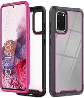Samsung Galaxy S20 Plus Hybride Bumper Hoesje Roze