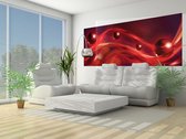 Red Abstract Modern Photo Wallcovering