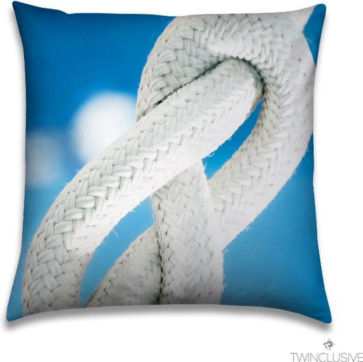 Buitenkussen - Sierkussen - Nautisch - Zeilen - Knoop - 50x50cm