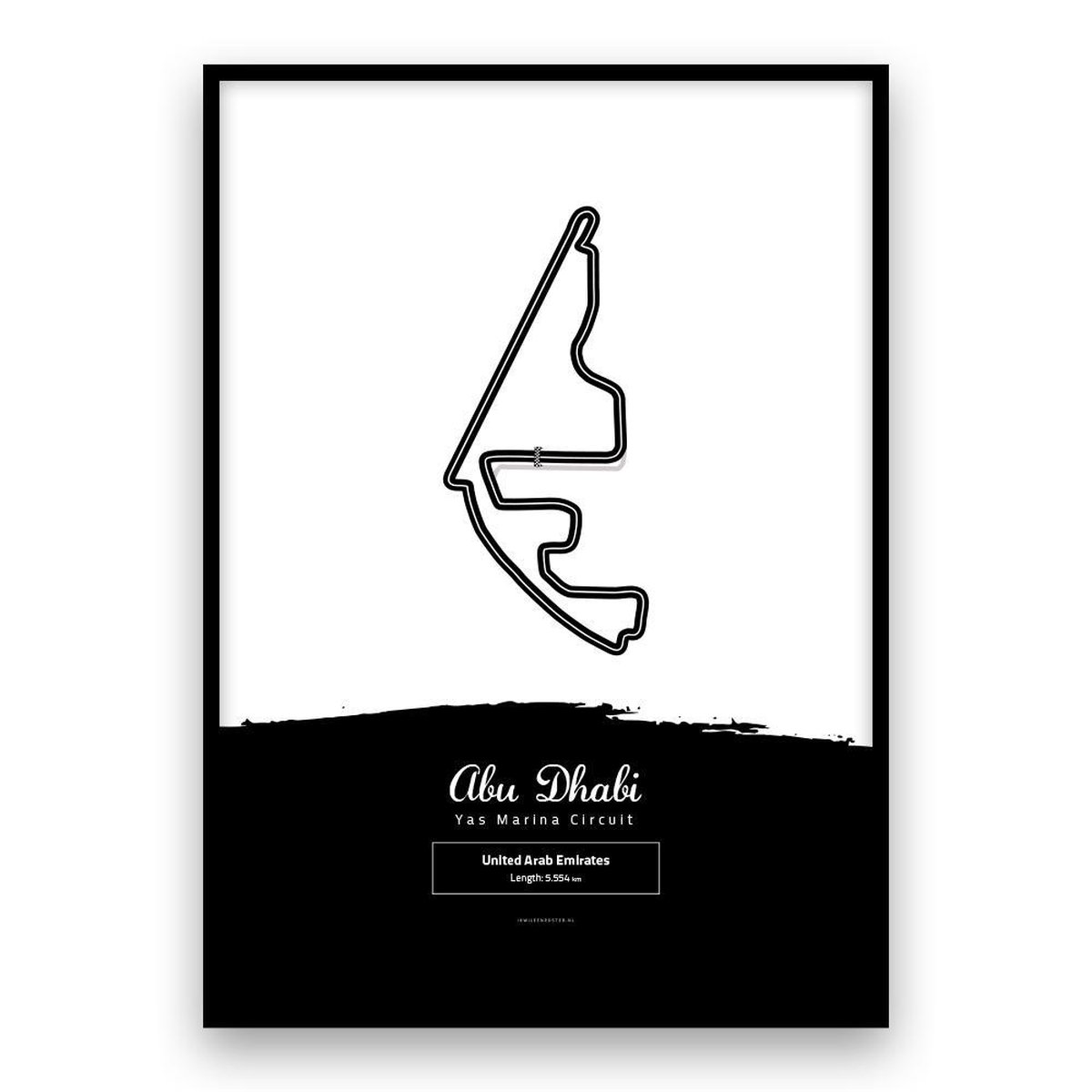 Circuitposter - Grand Prix - Abu Dhabi - Formule 1