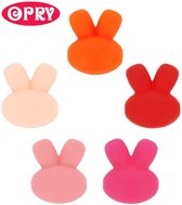 Opry silicone perles lapin 5 couleurs assortiment 2