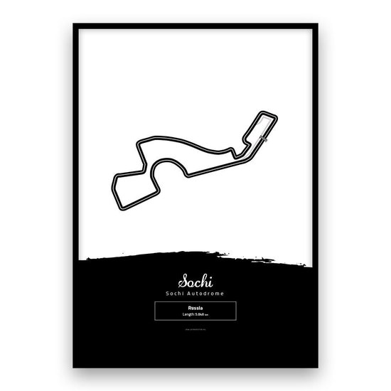 Circuitposter - Grand Prix - Sochi - Formule 1