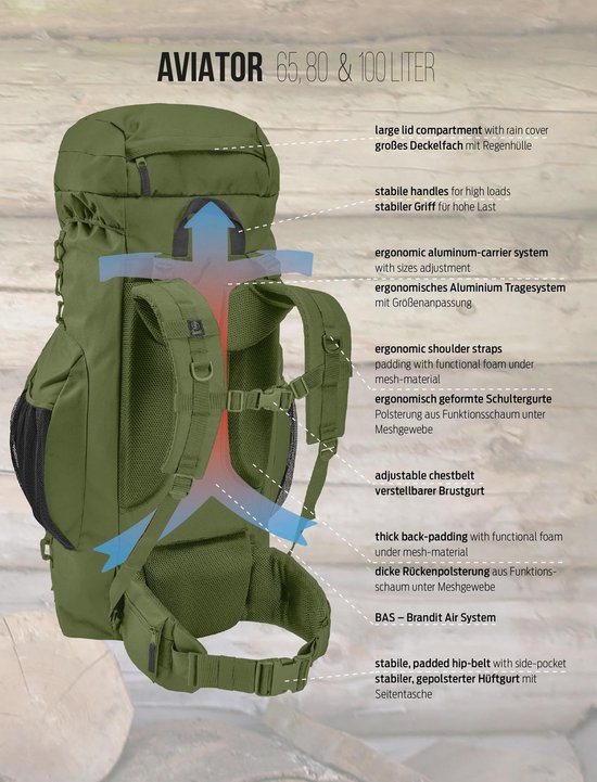 Aviator 80 Liter Backpack