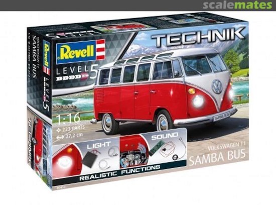 Missionaris schrobben monteren Volkswagen T1 Samba Bus - 1:16 - Revell Technik 00455 - met licht en geluid  | bol.com