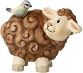 Goebel® - Kerst | Decoratief beeld / figuur "Schaap Dolly" | Aardewerk, 8cm