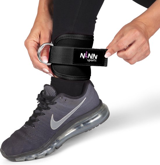 NINN Sports Ankle Strap - Fitness Enkelband - Zwart - 1 stuk - NINN Sports