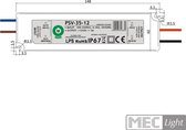 35 watt 12 volt led voeding 3 ampere ip67 waterdicht 5 jaar garantie