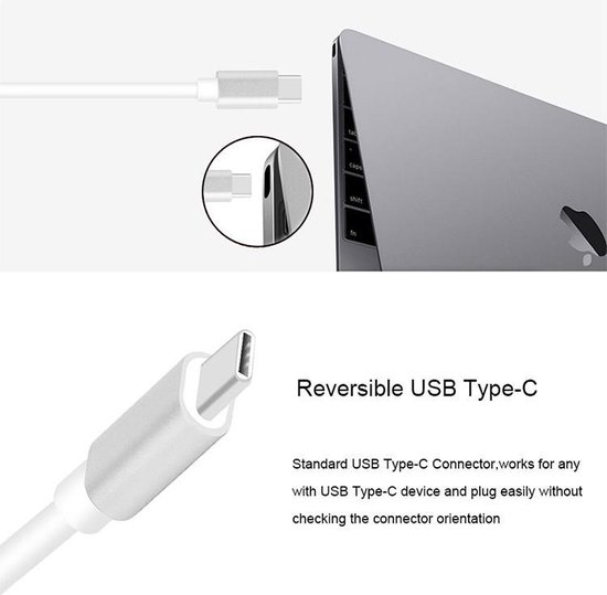 thumbnail: USB-C Naar VGA Adapter Van Heble - Voor Laptops Zoals Macbook, Dell, HP En Lenovo