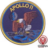 Apollo 11 Nasa geborduurde patch embleem met velcro