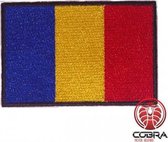 Vlag Romania  geborduurde patch embleem | Strijkpatch embleemes | Military Airsoft