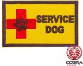 Service dog gele K9 geborduurde militaire patch embleem met velcro
