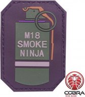 M18 Smoke granaat paarse PVC patch embleem met velcro