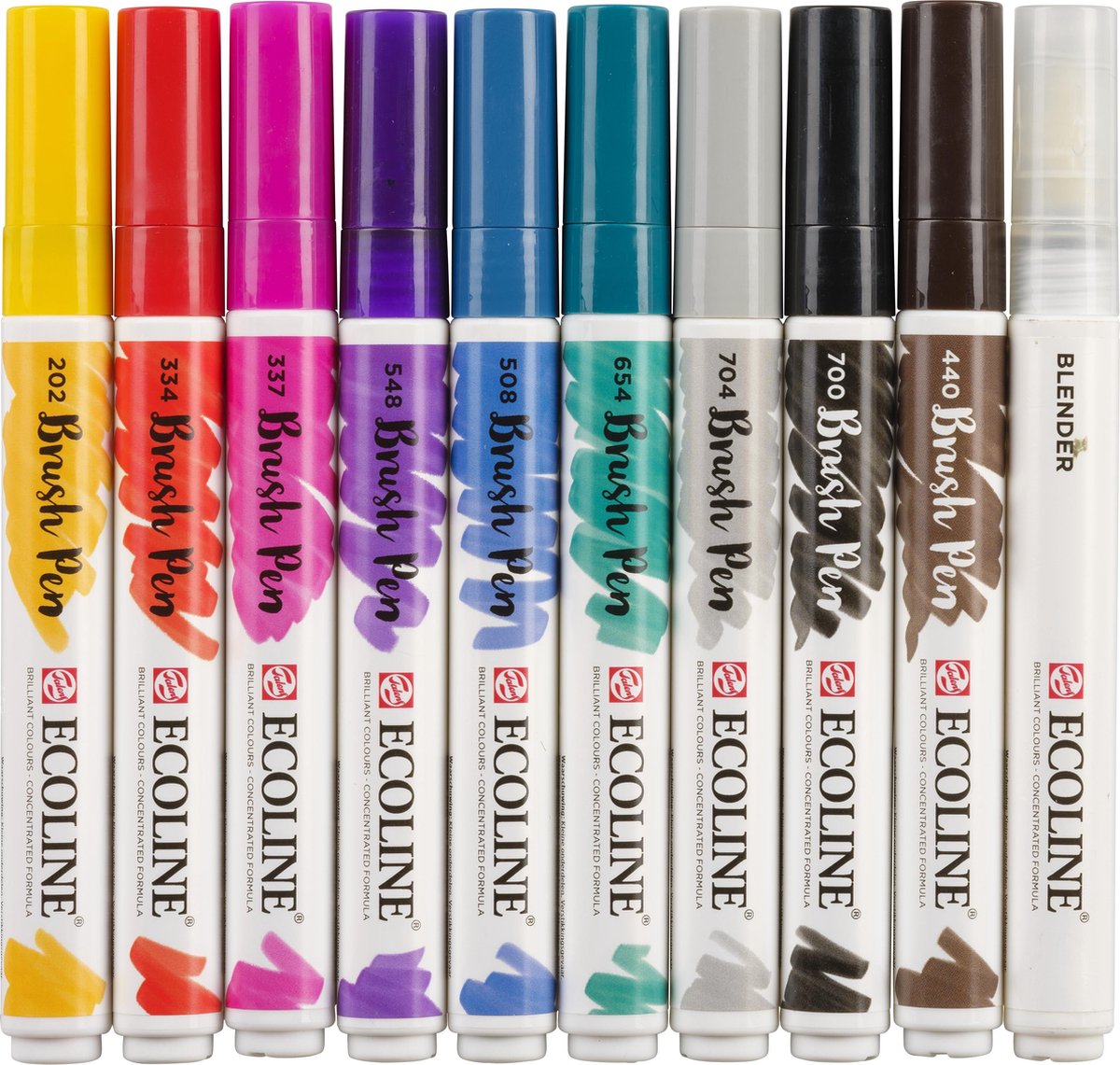 Ecoline Brush Pen set Handlettering | 10 kleuren — afbeelding 3
