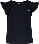 Like FLO Meisjes ruffle t-shirt - donker blauw - Maat 92