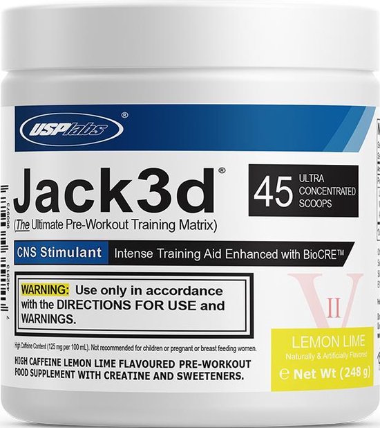 PreWorkout Jack3d Advanced 248g USPlabs Rasberry Citroen