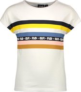 Like FLO Meisjes t-shirt met regenboog print - off white - Maat 116