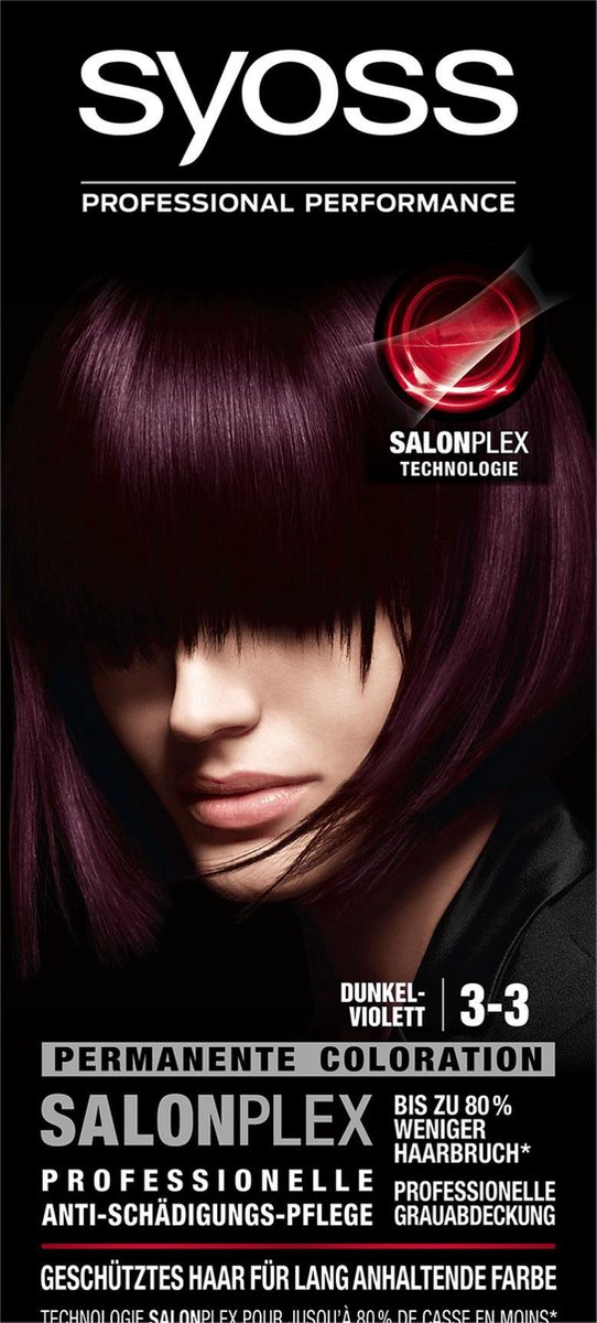 Syoss Salonplex Coloration Dunkel violett 3-3